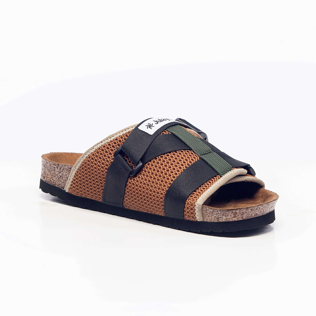 Lightweight Sandal At-Tayyara | Tan Honeycomb Mesh | Adjustable Strap | YKK Buckle | | Julaybib
