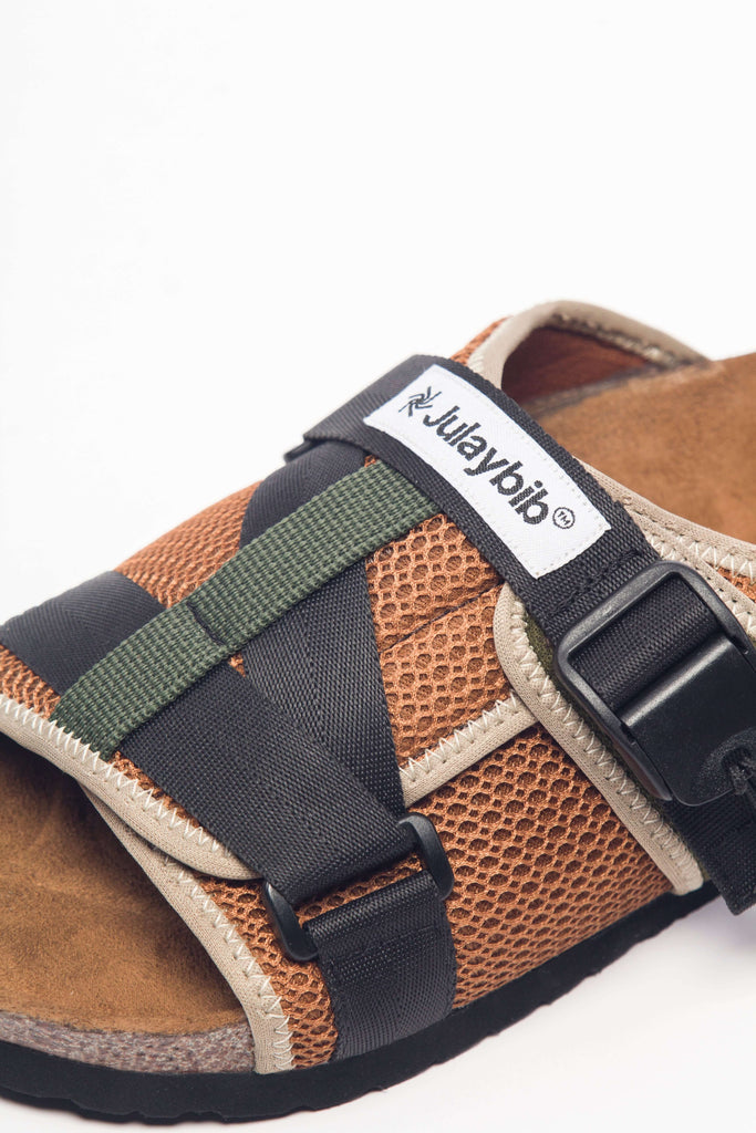 Lightweight Sandal At-Tayyara | Tan Honeycomb Mesh | Adjustable Strap | YKK Buckle | | Julaybib
