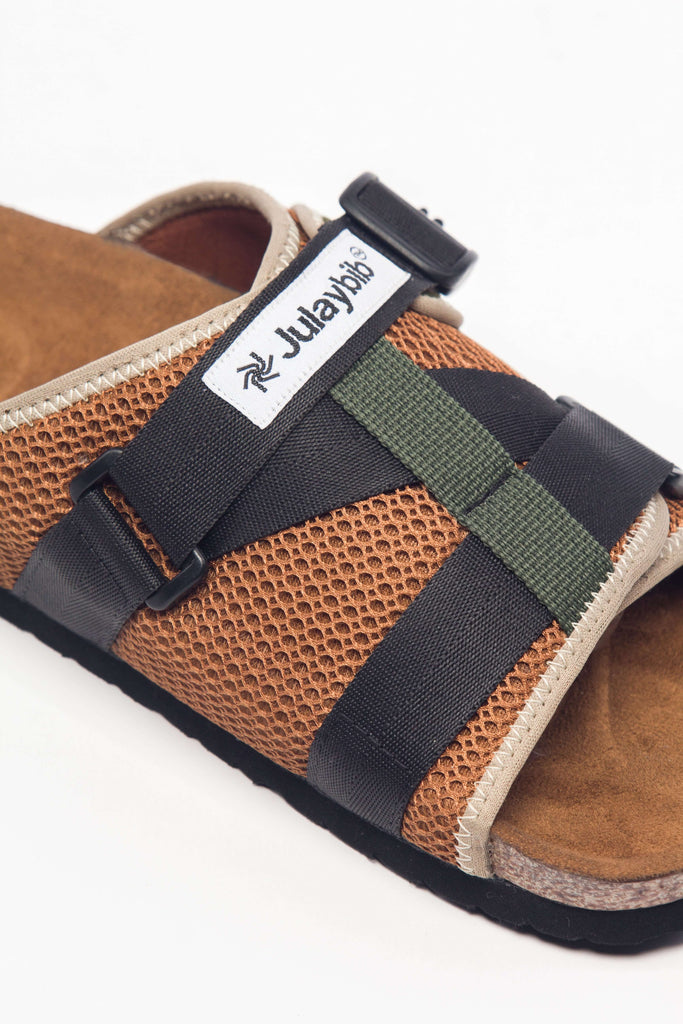 Lightweight Sandal At-Tayyara | Tan Honeycomb Mesh | Adjustable Strap | YKK Buckle | | Julaybib
