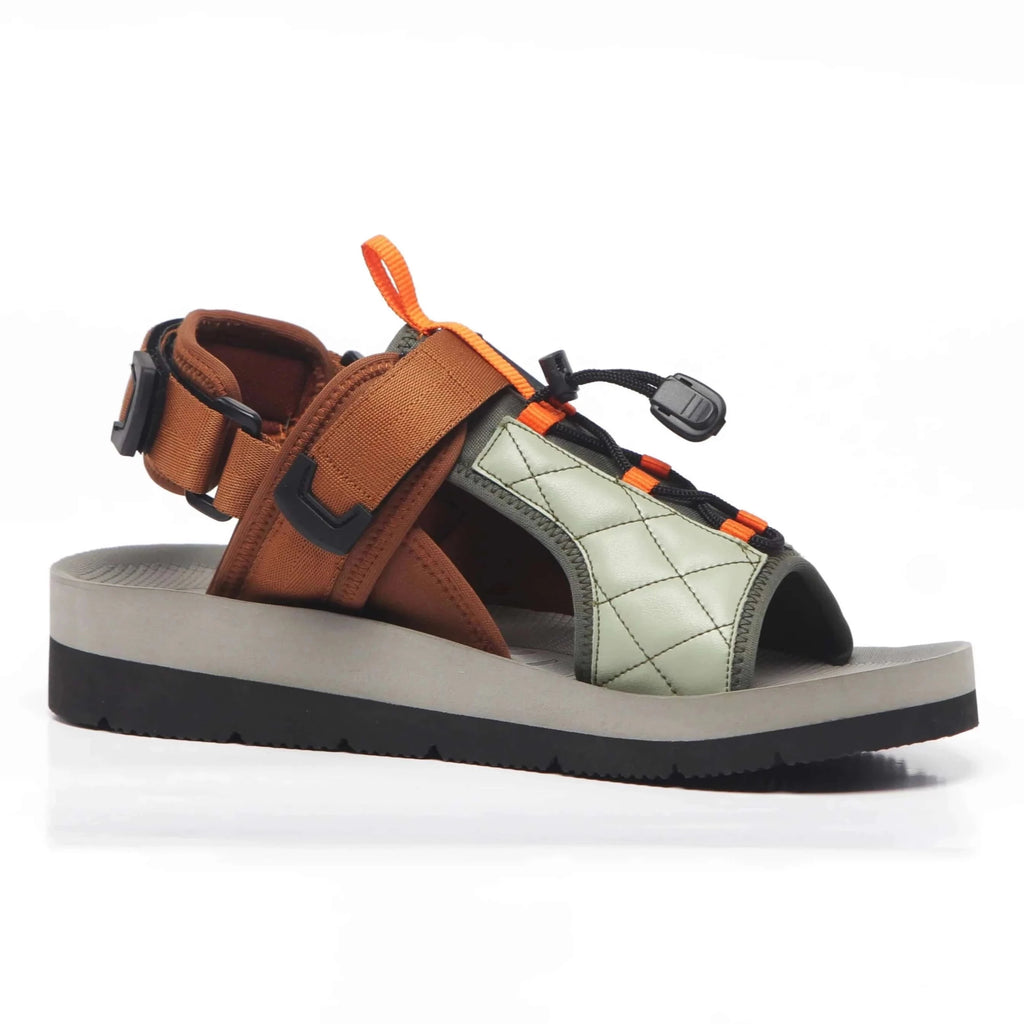 Performance Al-Ahsa Sandal | Green Vegan Leather | Thick Footbed | Adjustable Webbing - Julaybib