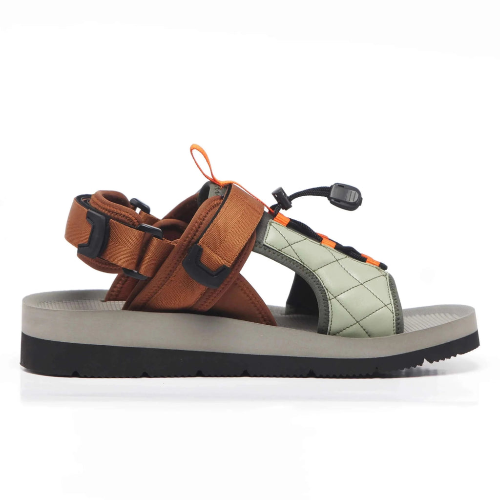 Performance Al-Ahsa Sandal | Green Vegan Leather | Thick Footbed | Adjustable Webbing - Julaybib